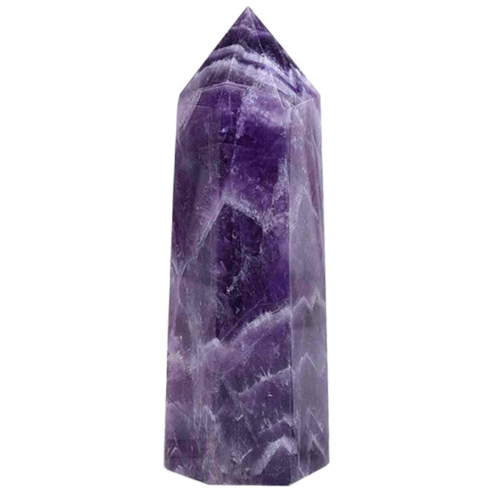 Turn de cristal semipretios vindecator hexagonal Ametist - Obelisc cu inaltimea intre 8-9 cm