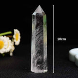 Turn de cristal semipretios vindecator hexagonal Cuart transparent - Obelisc cu inaltimea de 10 cm