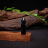 Turn de cristal semipretios vindecator hexagonal Obsidian