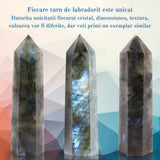 Bagheta din cristal natural de labradorit 10-11 cm