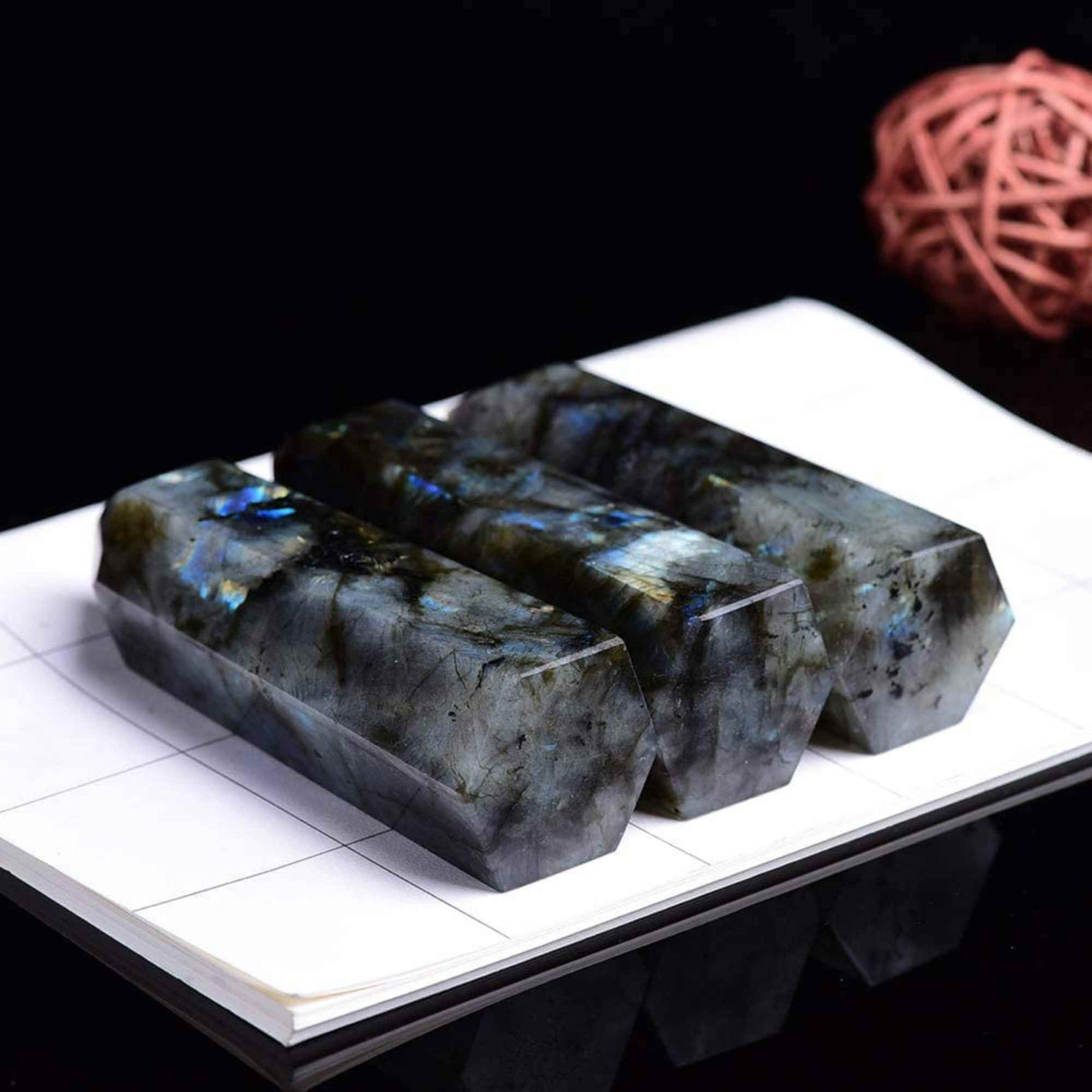 Bagheta din cristal natural de labradorit 10-11 cm