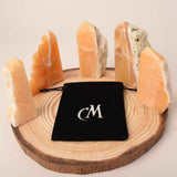 Turn cristal natural Calcit Portocaliu 12-15 cm