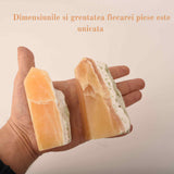 Turn cristal natural Calcit Portocaliu 12-15 cm