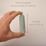Turn din cristal natural unicat Acvamarin 9-10 cm