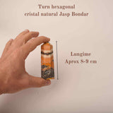 Turn din cristal natural unicat Jasp Bondar 8-9 cm