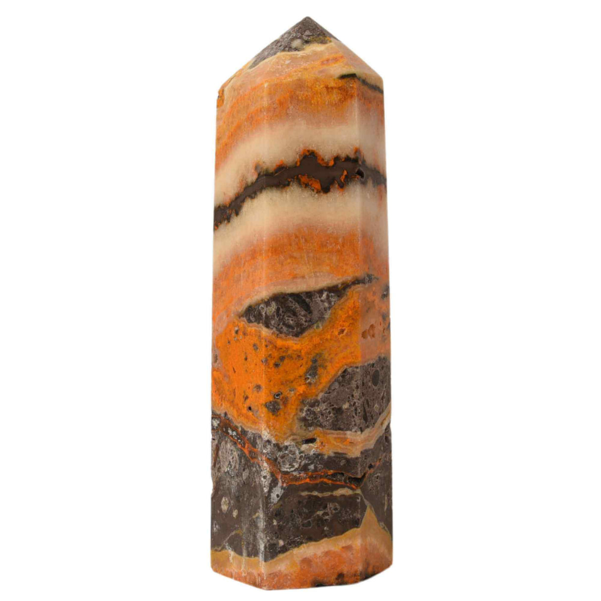 Turn din cristal natural unicat Jasp Bondar 8-9 cm