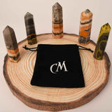 Turn din cristal natural unicat Jasp Bondar 8-9 cm