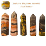Turn din cristal natural unicat Jasp Bondar 8-9 cm