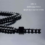 Colier cu Margele din Obsidian Negru si Onyx model Y Turmalina neagra